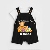My First Ayudha Puja Teddy Joy Dungaree - BLACK - 0 - 5 Months Old (Chest 18")