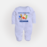 My First Ayudha Puja Toy World Full Body Suit - BABY BLUE - New Born (Chest 7.5")