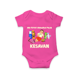 My First Ayudha Puja Toy World Romper - HOT PINK - New Born (Chest 14")