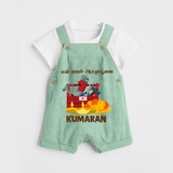  My First Ayudha Puja Tool Box Celebration Dungaree - MINT GREEN - 0 - 5 Months Old (Chest 18")