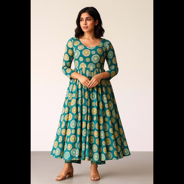 Ocean Mist Anarkali