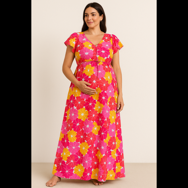 Bloom in Comfort – Bright Floral Dress