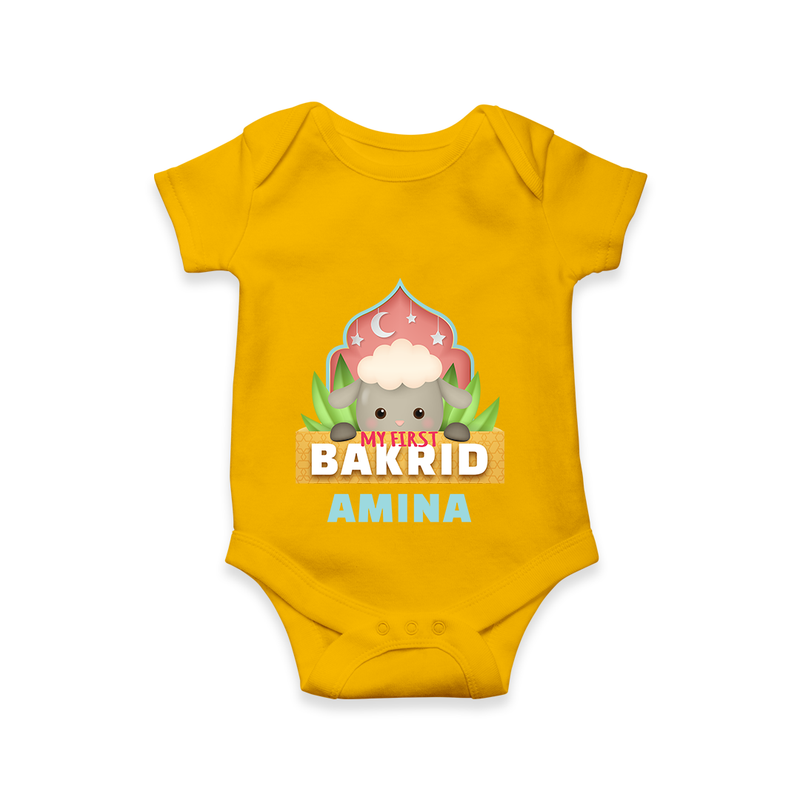 "My First Bakrid" Themed Personalized Romper