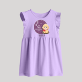 Personalized My First Eid Al-Adha Kids Baby frock – Festive Special Baby frock - LILAC - 0 - 3 Months Old (Chest 17")