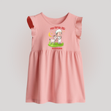 Personalized My First Eid with Ammi & Abbu Baby frock - BABY PINK - 0 - 3 Months Old (Chest 17")