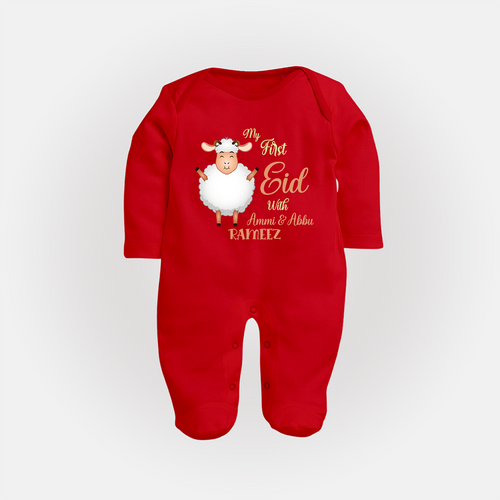 My First Eid Family Theme Kids Fullbody suit – Name Printed Festive Outfit