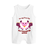 Its My First Eid Personalized Romper Suit – Sheep Theme - WHITE - 0 - 5 Months Old (Chest 18")
