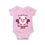 Its My First Eid Personalized Romper – Sheep Theme - BABY PINK - New Born (Chest 14")