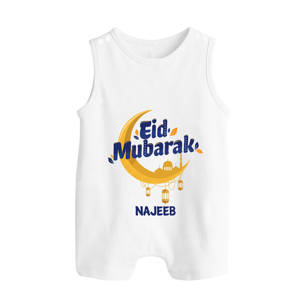 Eid Mubarak Crescent Moon Personalized Kids Romper Suit