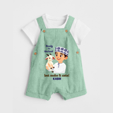 Ready for Qurbani Cute Boy Personalized Kids Dungaree - MINT GREEN - 0 - 5 Months Old (Chest 18")