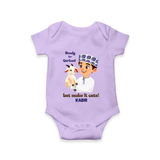 Ready for Qurbani Cute Boy Personalized Kids Romper - LILAC - New Born (Chest 14")