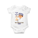 Ready for Qurbani Cute Boy Personalized Kids Romper - WHITE - New Born (Chest 14")