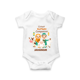 Cutest Qurbani Companion Personalized Eid Kids Romper - WHITE - New Born (Chest 14")