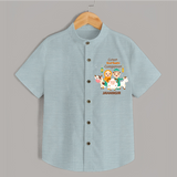 Cutest Qurbani Companion Personalized Eid Kids Shirt - ARCTIC BLUE - 0 - 6 Months Old (Chest 23")