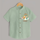 Cutest Qurbani Companion Personalized Eid Kids Shirt - MINT GREEN - 0 - 6 Months Old (Chest 23")