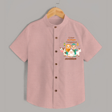 Cutest Qurbani Companion Personalized Eid Kids Shirt - PEACH - 0 - 6 Months Old (Chest 23")