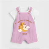 Too Cute to Qurbani Personalized Eid Dungaree - BABY PINK - 0 - 5 Months Old (Chest 18")