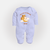 Too Cute to Qurbani Personalized Eid Fullbody suit - BABY BLUE - New Born (Chest 7.5")