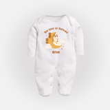 Too Cute to Qurbani Personalized Eid Fullbody suit - WHITE - New Born (Chest 7.5")
