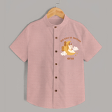 Too Cute to Qurbani Personalized Eid Shirt - PEACH - 0 - 6 Months Old (Chest 23")