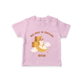 Too Cute to Qurbani Personalized Eid T-Shirt - BABY PINK - 0-5 Months Old (Chest 17")