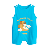 Too Cute to Qurbani Personalized Eid Romper Suit - SKY BLUE - 0 - 5 Months Old (Chest 18")