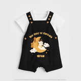 Too Cute to Qurbani Personalized Eid Dungaree - BLACK - 0 - 5 Months Old (Chest 18")