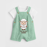 Goat Goals Eid Ready Personalized Kids Dungaree - MINT GREEN - 0 - 5 Months Old (Chest 18")