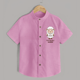 Goat Goals Eid Ready Personalized Kids Shirt - BABY PINK - 0 - 6 Months Old (Chest 23")