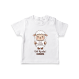 Goat Goals Eid Ready Personalized Kids T-Shirt - WHITE - 0-5 Months Old (Chest 17")