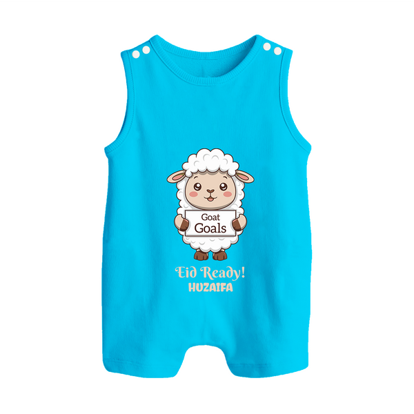 Goat Goals Eid Ready Personalized Kids Romper Suit - SKY BLUE - 0 - 5 Months Old (Chest 18")