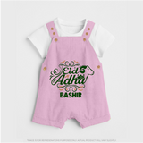 Personalized Eid Al Adha Baby dungaree with Goat Illustration - BABY PINK - 0 - 5 Months Old (Chest 18")