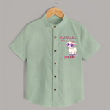 Eid Ul Adha Mubarak Cute Lamb Personalized Baby Shirt - MINT GREEN - 0 - 6 Months Old (Chest 23")
