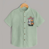 Eid Mubarak Sheep & Camel Personalized Baby Shirt - MINT GREEN - 0 - 6 Months Old (Chest 23")