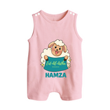 Eid Al Adha Cute Sheep Personalized Baby Button Romper - BABY PINK - New Born (Chest 18")