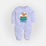 Eid Al Adha Cute Sheep Personalized Baby Full Body Suit - BABY BLUE - New Born (Chest 7.5")