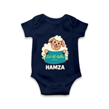 Eid Al Adha Cute Sheep Personalized Baby Romper - NAVY BLUE - New Born (Chest 14")