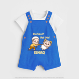 Qurbani Not Me Funny Eid Baby dungaree (Personalized) - COBALT BLUE - 0 - 5 Months Old (Chest 18")