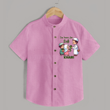 I’m Here for Eidi Cute Kids Eid Personalized Shirt - BABY PINK - 0 - 6 Months Old (Chest 23")