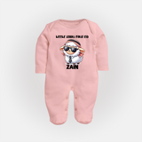 Little Star’s First Eid Stylish Lamb Personalized Baby Full Body Suit - BABY PINK - New Born (Chest 7.5")