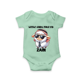 Little Star’s First Eid Stylish Lamb Personalized Baby Romper - MINT GREEN - New Born (Chest 14")