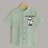 Little Star’s First Eid Stylish Lamb Personalized Baby Shirt - MINT GREEN - 0 - 6 Months Old (Chest 23")