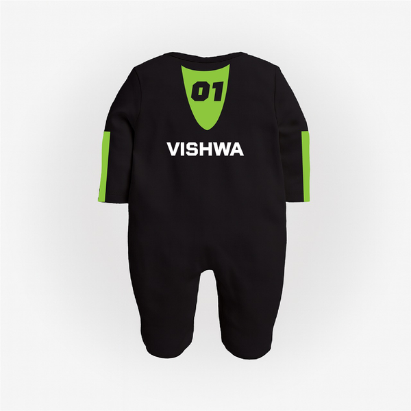 Kwakasaki Inspired Personalized Baby Biker Sleepsuit