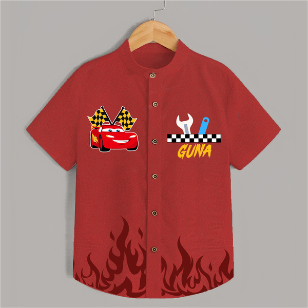 Red Racing Champion Kids Shirt – Personalized with Name