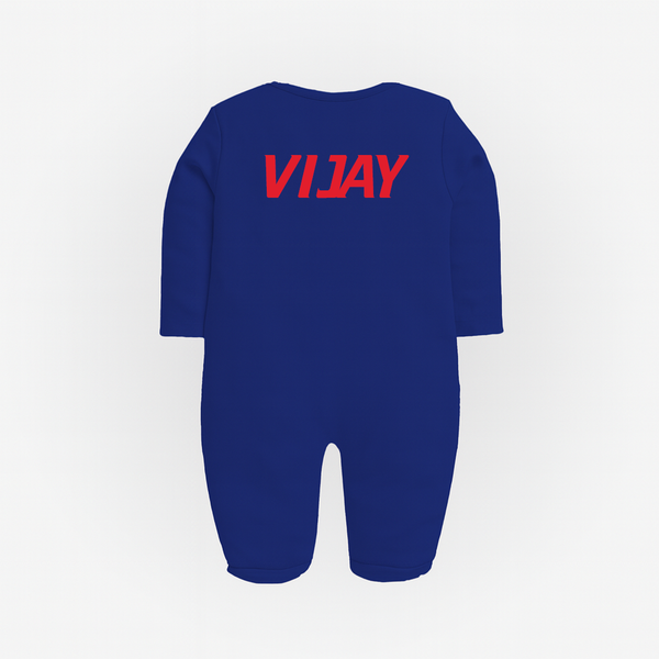 Custom Name Red Bull Racing Baby Sleepsuit – Full Sleeve Style