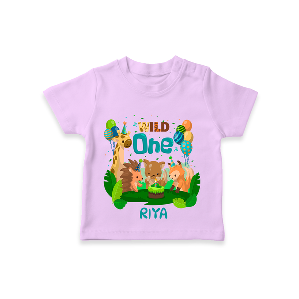 Celebrate The 1st Birthday "Wild One" with Personalized T-Shirt - LILAC - 1 - 2 Years Old (Chest 20")