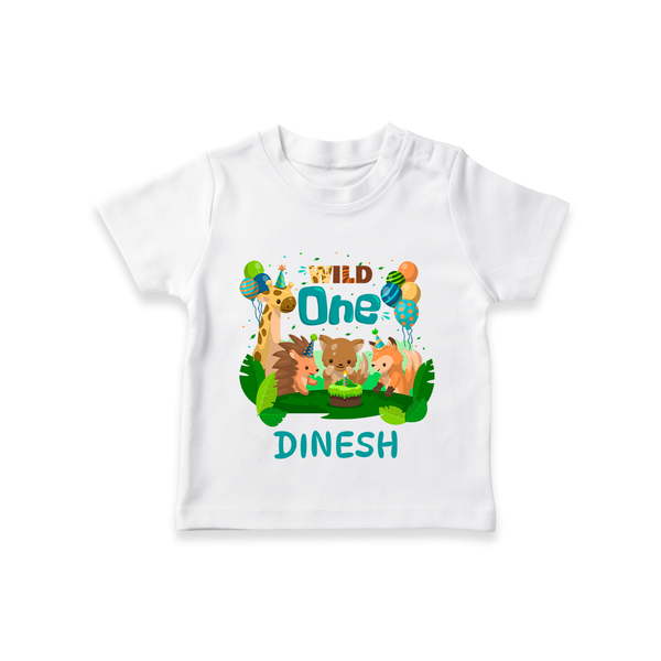 1 Month Baby T-Shirt | Custom Name T-Shirt | Soft Cotton - WHITE - 0-5 Months Old (Chest 17")
