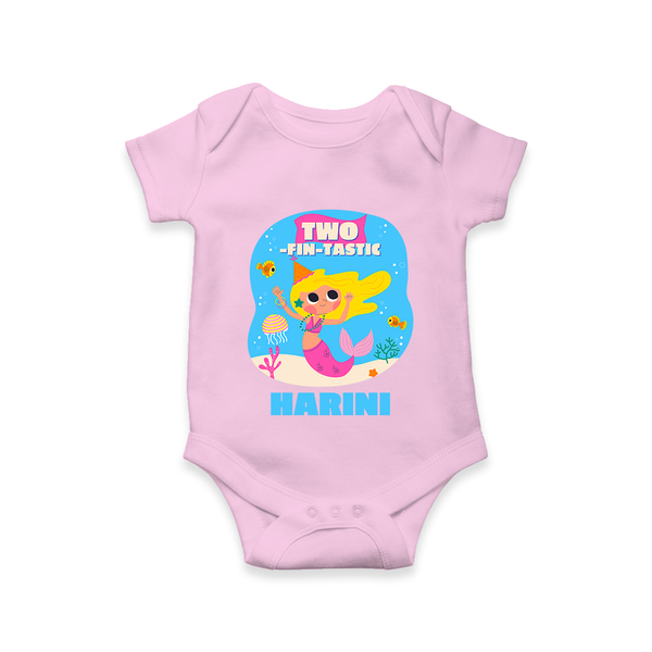 Newborn Romper/Onesie for 2 Month | Customizable Bodysuit | Ideal for Celebrations - BABY PINK - New Born (Chest 14")
