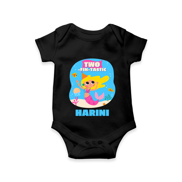 Newborn Romper/Onesie for 2 Month | Customizable Bodysuit | Ideal for Celebrations - BLACK - New Born (Chest 14")