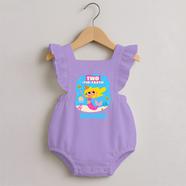 Newborn Romper Frock for 2 Month | Customizable Romper Frock | Ideal for Celebrations - LILAC - 0 - 3 Months Old (Chest 19")